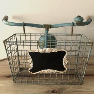 Wall Decor/Holder Bicycle Bike Handlebars and Basket - New